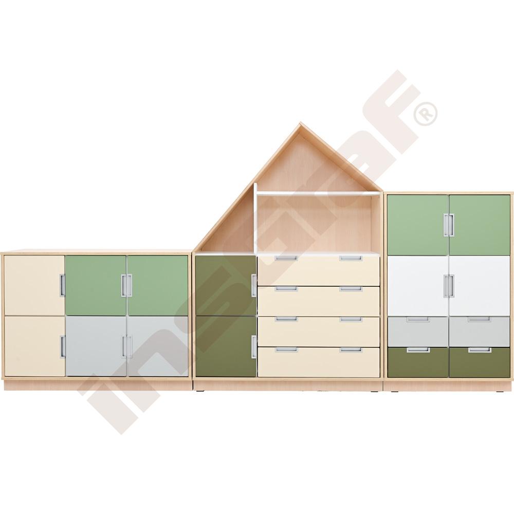 
Möbelsatz Quadro 263W-180° - weiß
