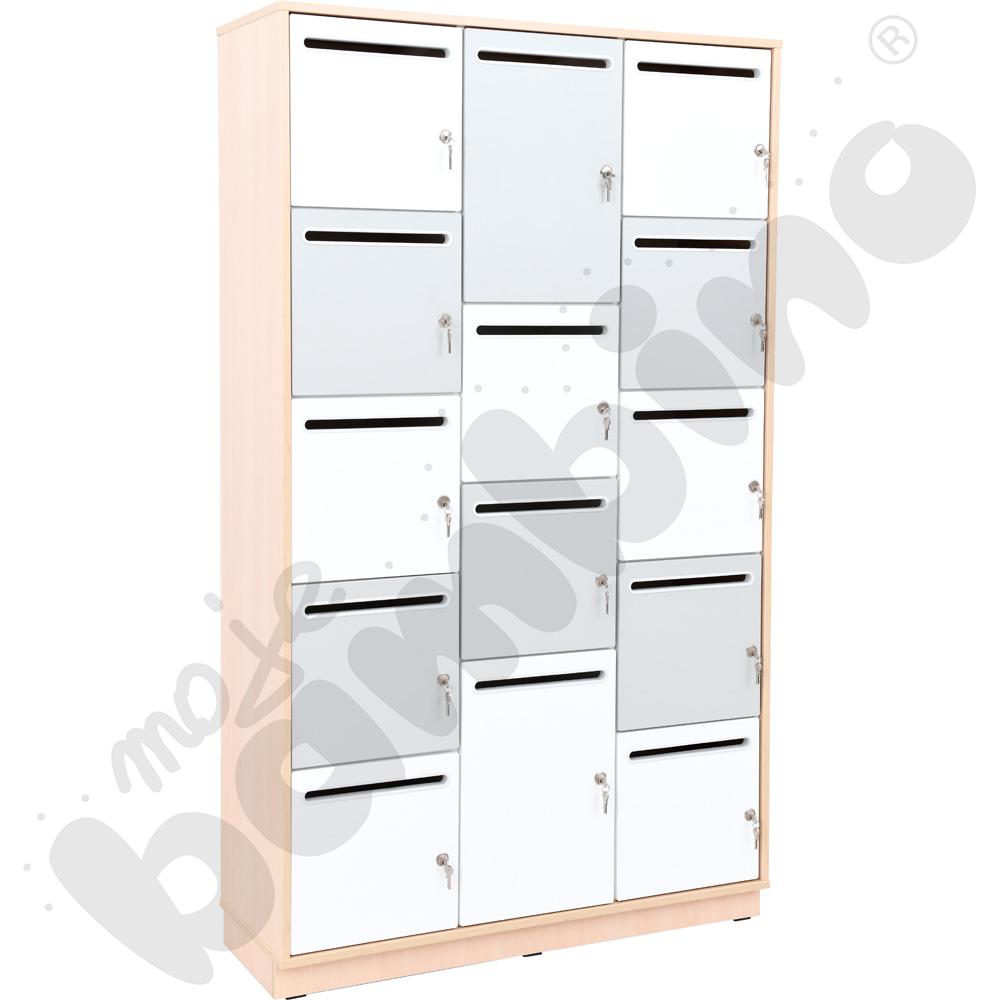   Quadro – szafa skrytkowa 14, cichy domyk, klon jasny  