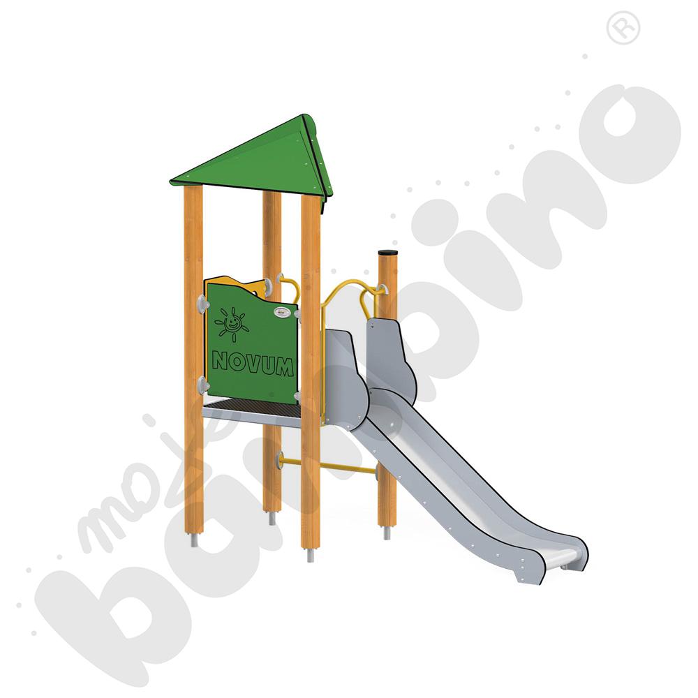 Orbis - wieża 1, drewniane słupy