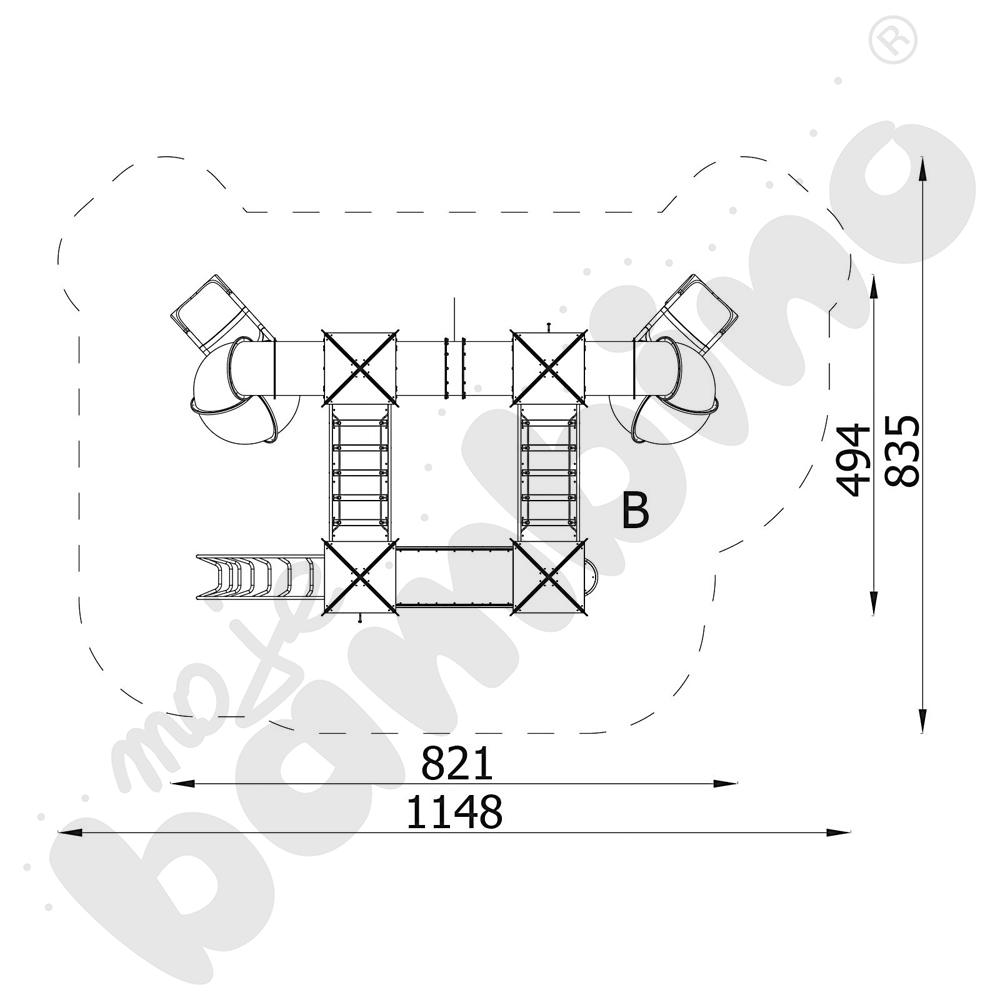 Zestaw Zameczek Quadro, metal