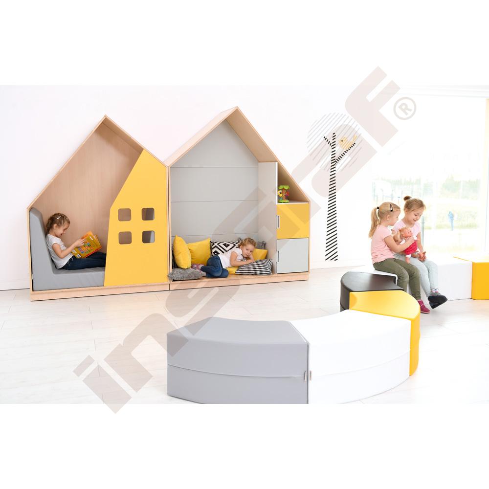 Quadro - Sestava 160, 90˚, korpusy světlý javor