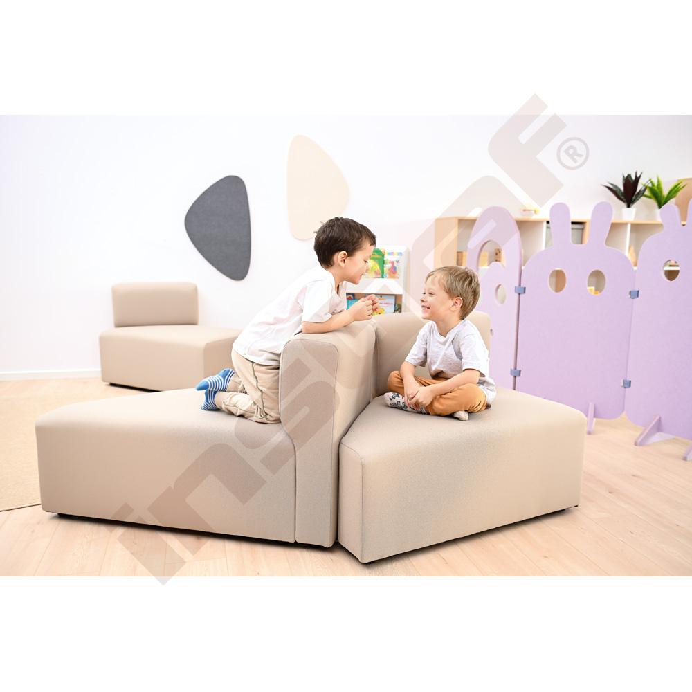 Sedadlo s opierkou Modern One - béžové
