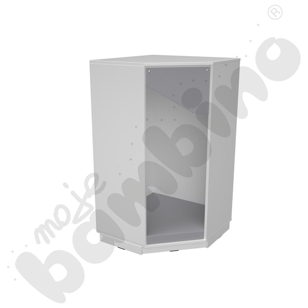 Quadro - kącik wypoczynkowy rogowy, biało-szary