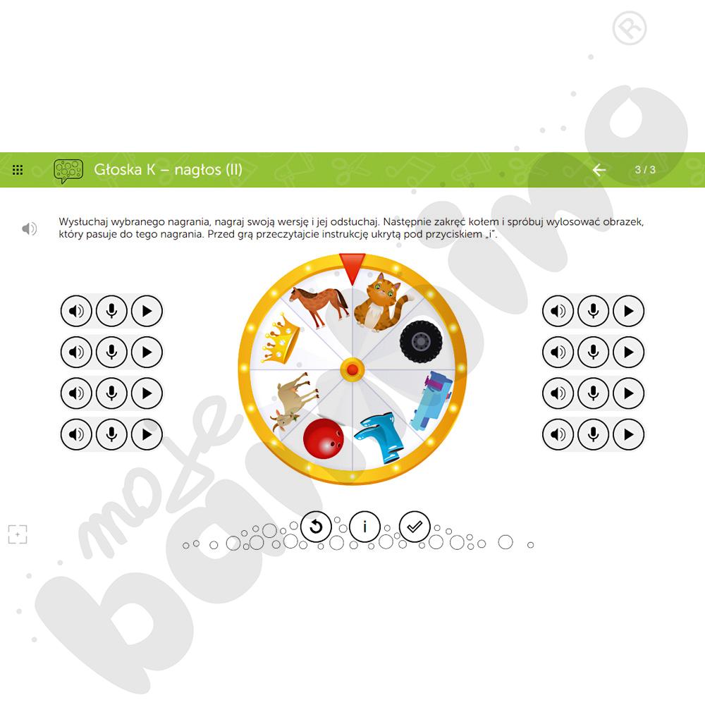 Program multimedialny Zajęcia logopedyczne 1 i 2 Pakiet Ekspert mTalent