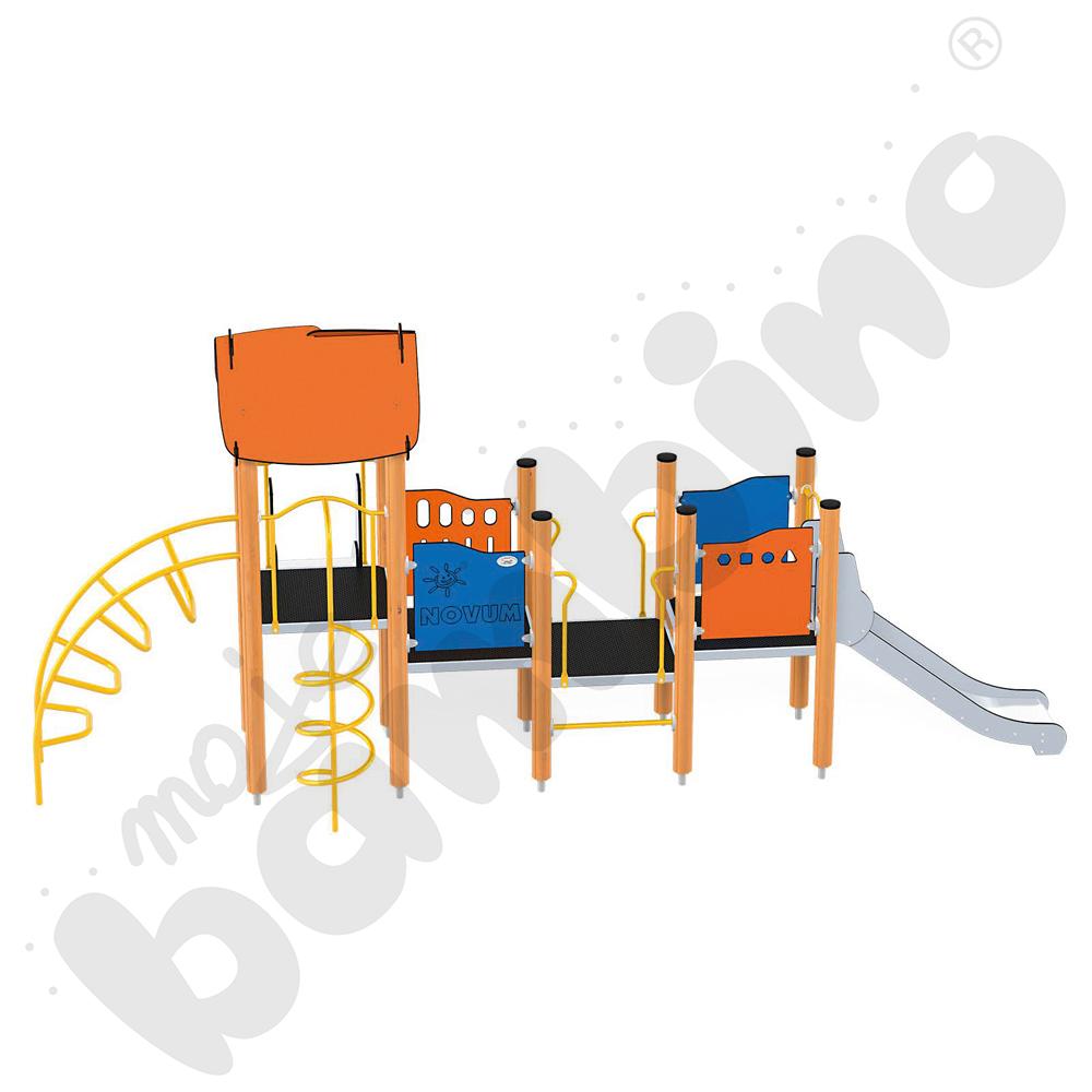 Orbis - wieża 12, drewniane słupy