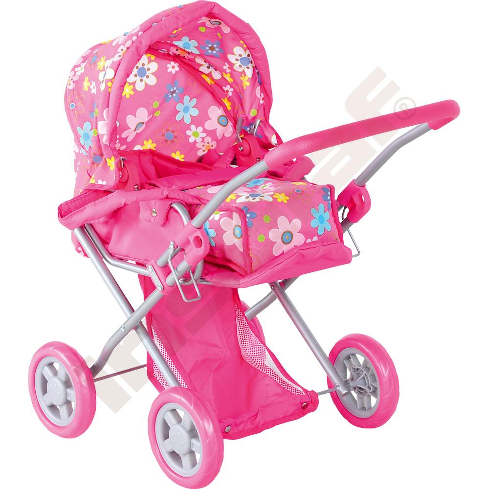 
Puppenwagen mit Babytrage, tief
