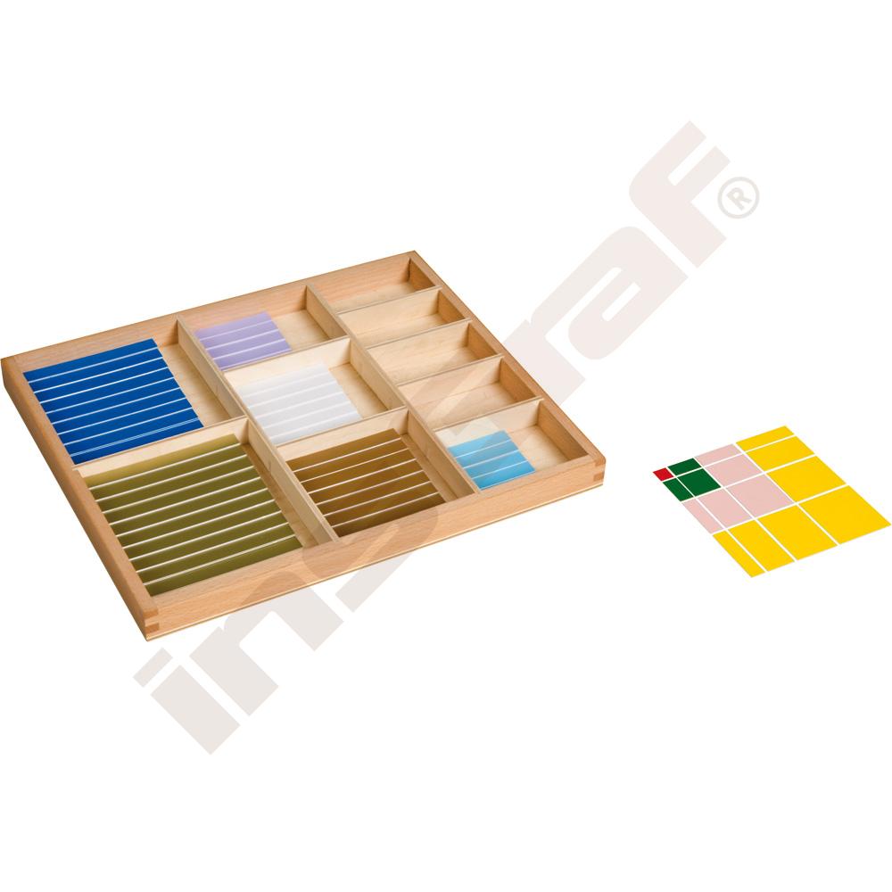 Montessori krabičky s Pythagorovými ploškami