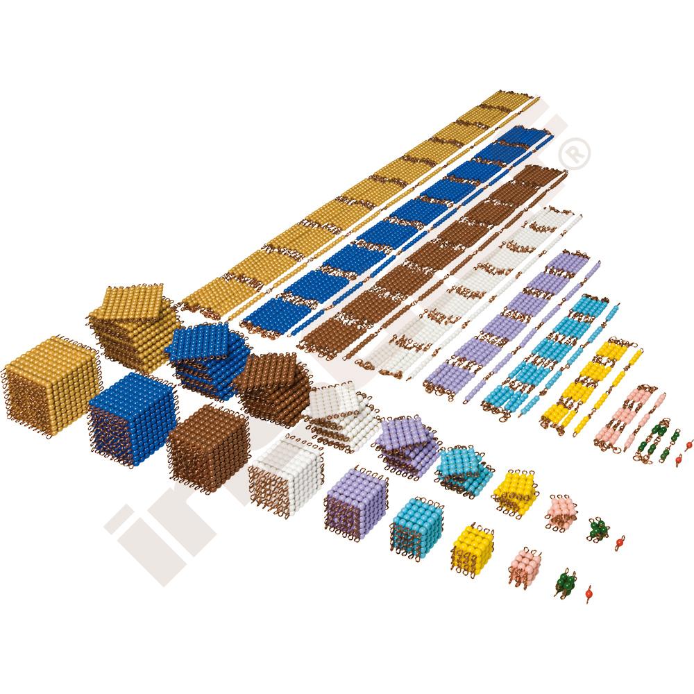 Barevné korálky - Montessori materiál K