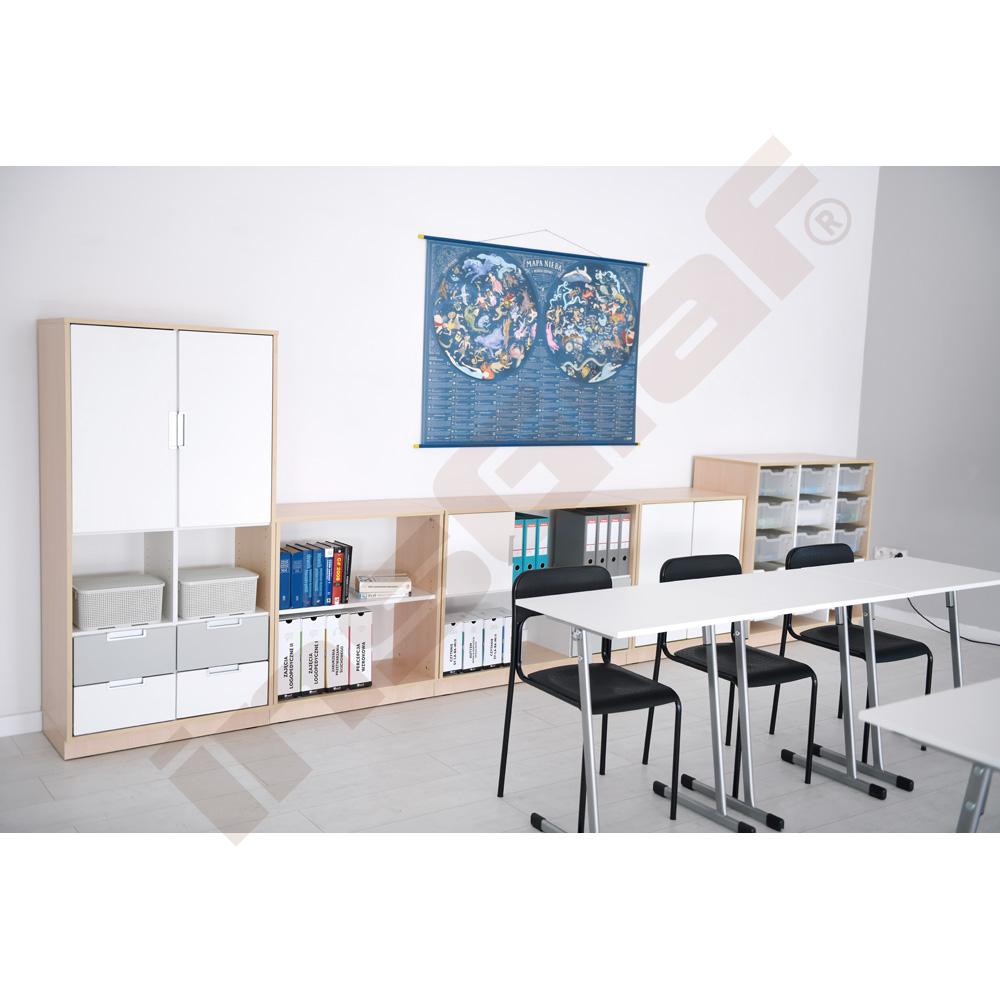Quadro - sestava 180, dvířka 90°, korpusy světlý javor