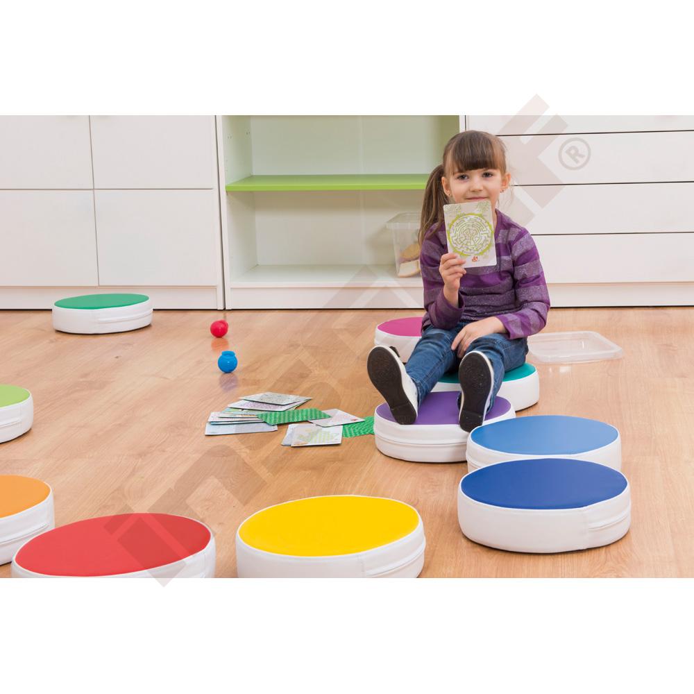 Sada 12 okrúhlych vankúšov