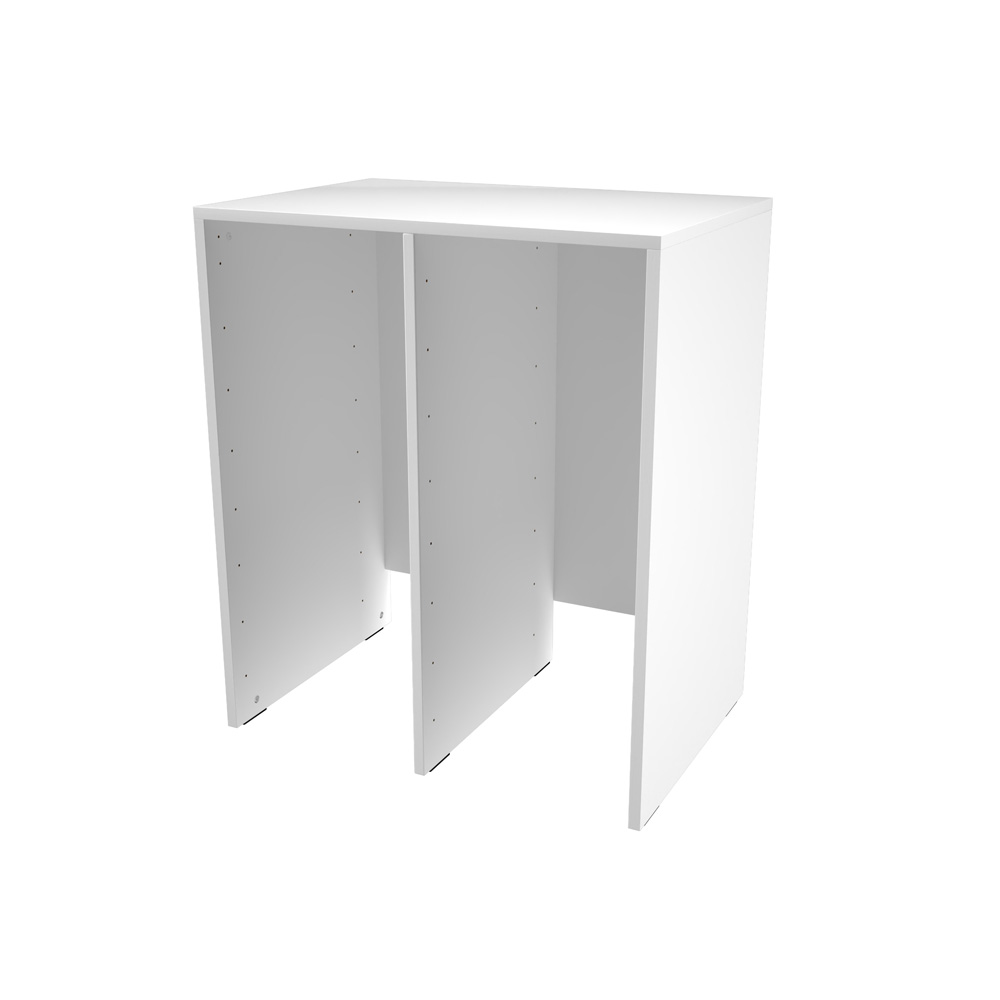 Skrinka Grande M na plastové boxy - 2 moduky - biela