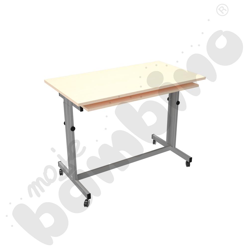 Mobilne biurko Grande - klon jasny