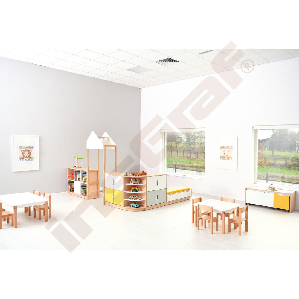 Quadro - sestava 174, 90°, korpusy světlý javor