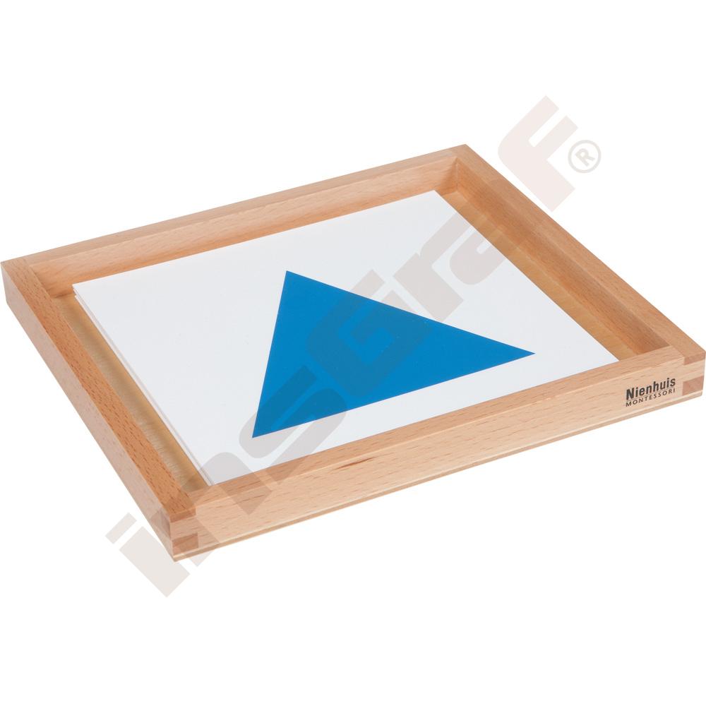 Geometrické demonstrační karty s Montessori tácem 