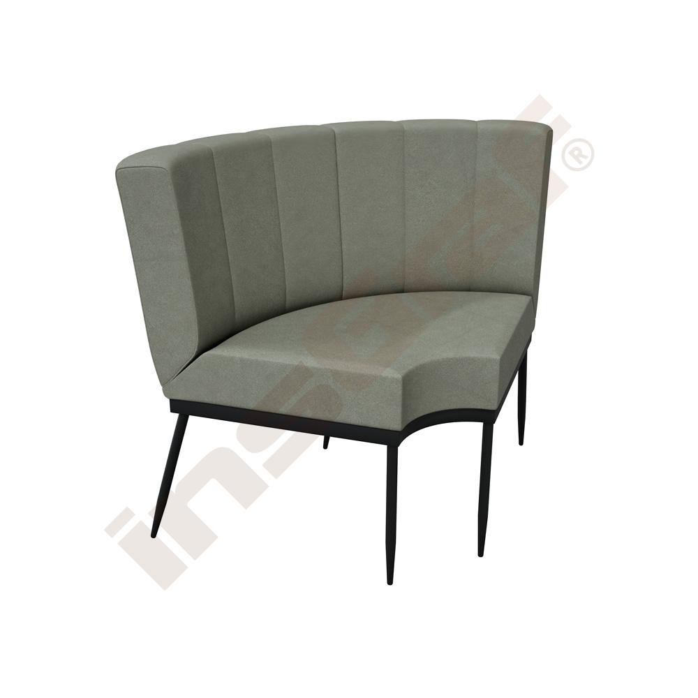 
Xena Ecksofa mit Rückenlehne - dunkeloliv
