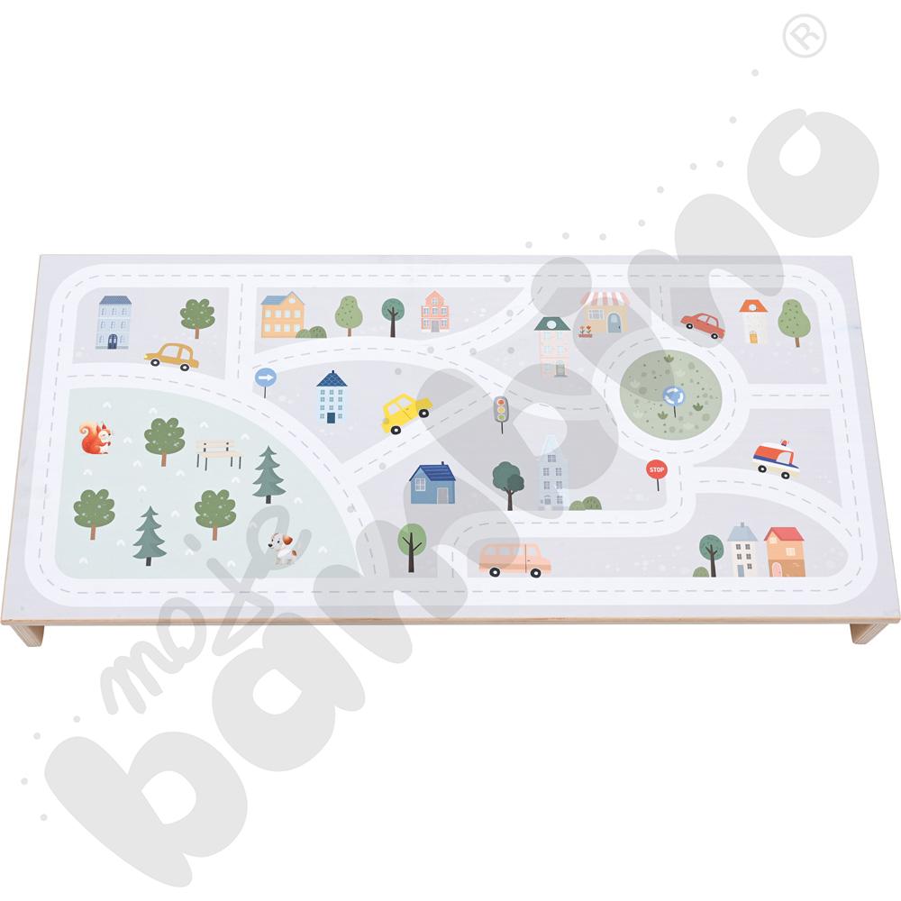 Quadro - drzwiczki małe 90 st., mocowane do przegrody  - ciemnoróżowe