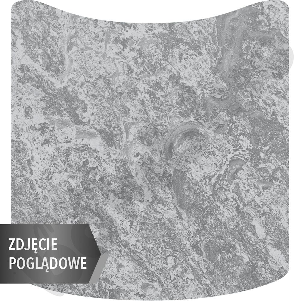 Stół Cichy kwadrat falisty 70x72, blat szary, narożniki proste, rozm. 2