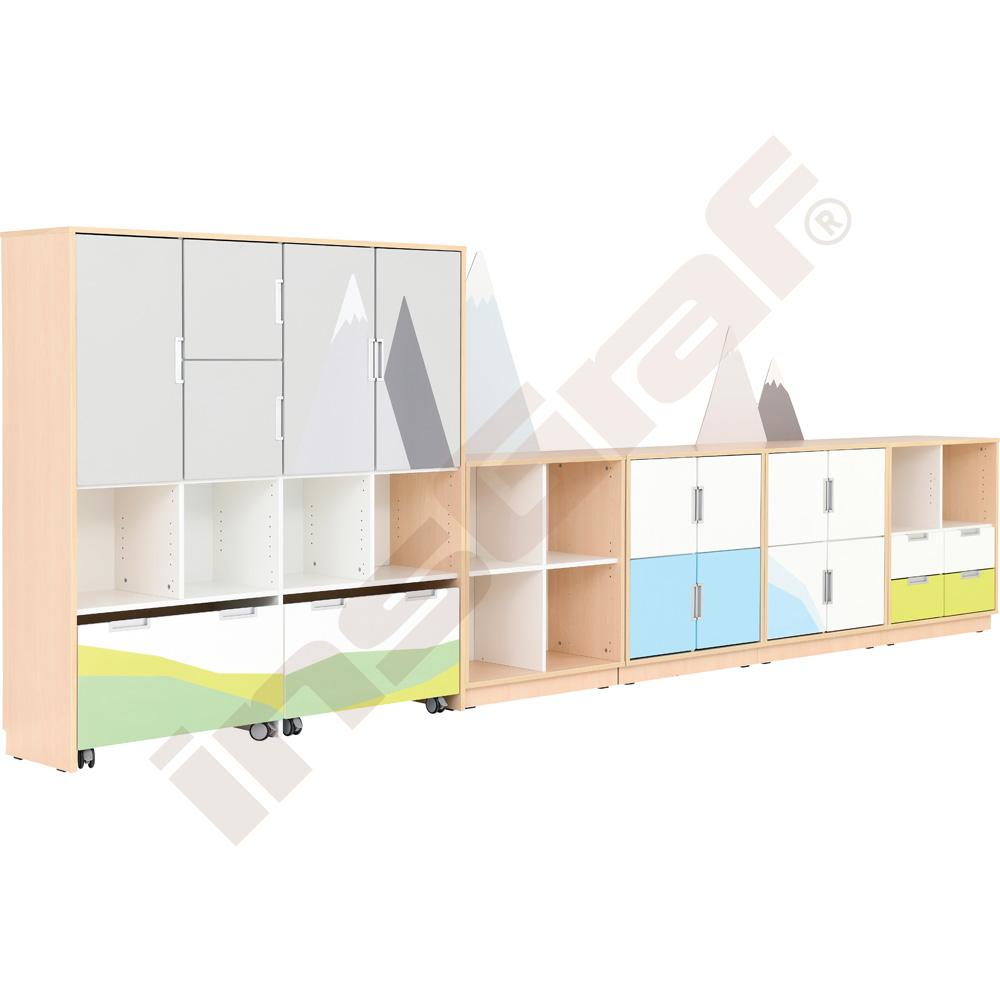 Quadro - zostava Hory 90 st., tiché zatváranie, korpus javor