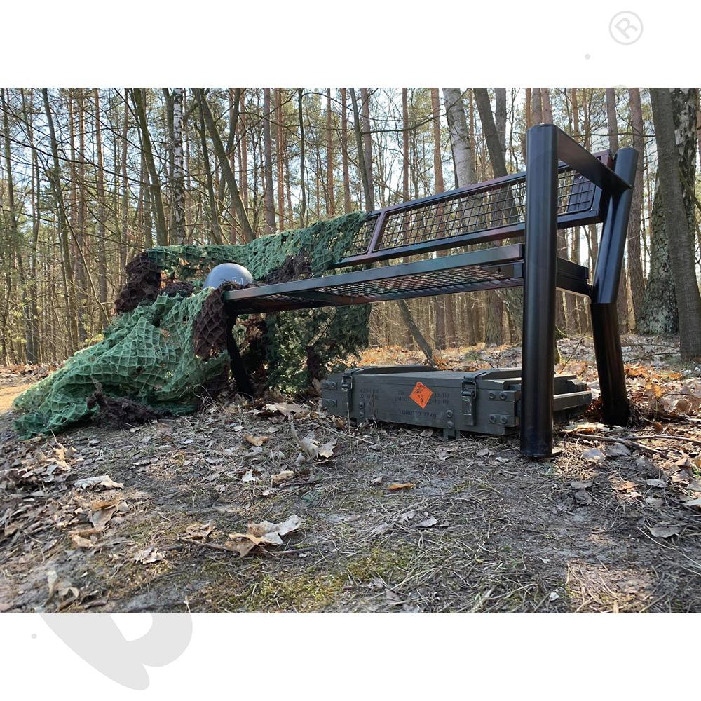 Ławka stalowa Gladiator z oparciem