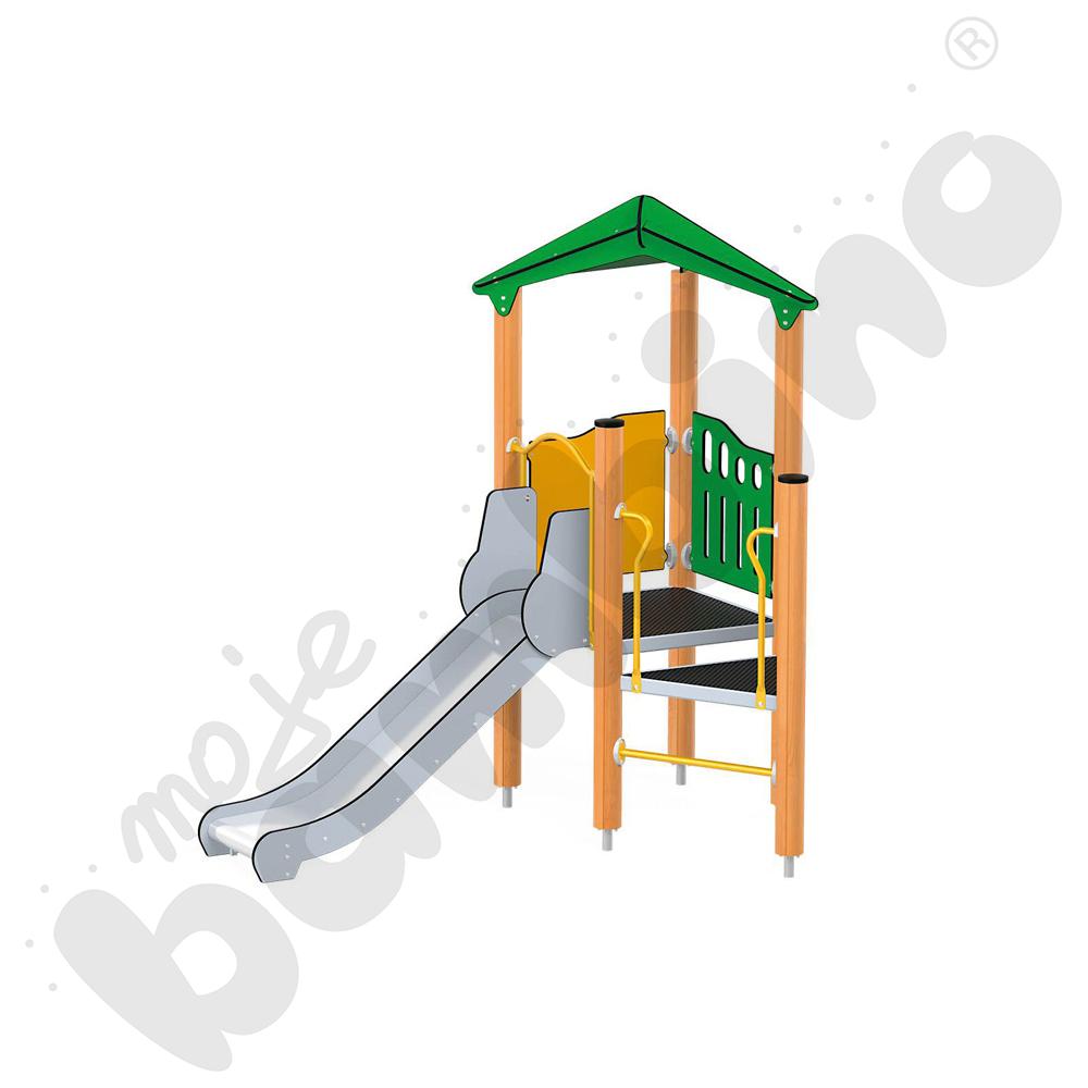 Orbis - wieża 2, drewniane słupy