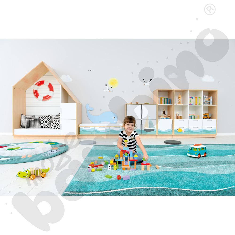 Quadro - zestaw Morze 90 st., cichy domyk, skrzynia klon jasny