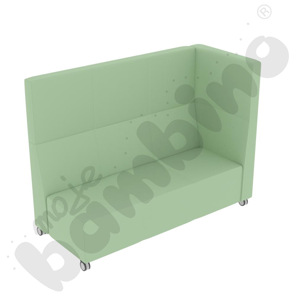 Sofa Universum 3-os. wys. 133 cm, bok średni prawy, na kółkach, tkanina MT15