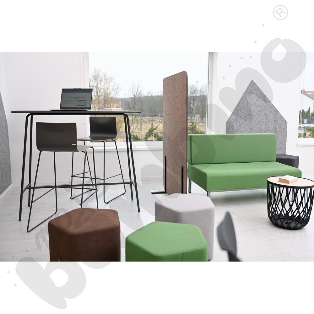 Stolik duży wysoki antracyt 130x50x110