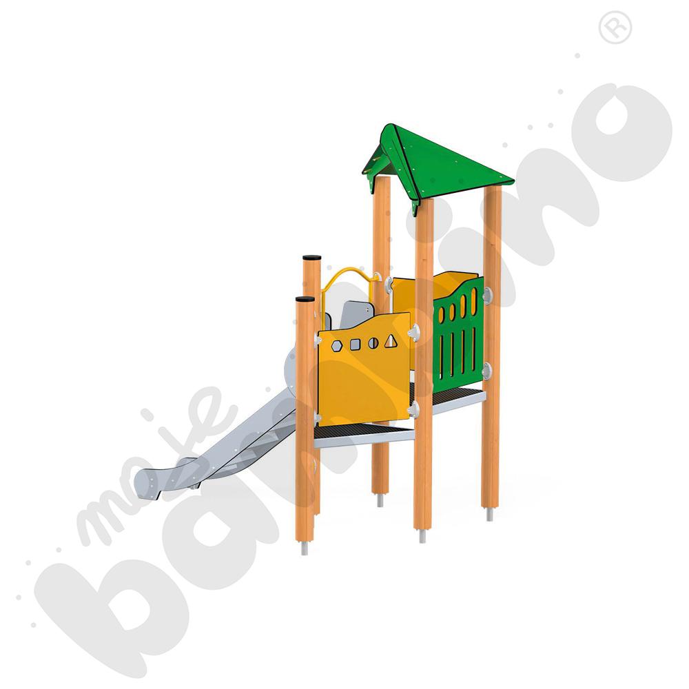 Orbis - wieża 2, drewniane słupy