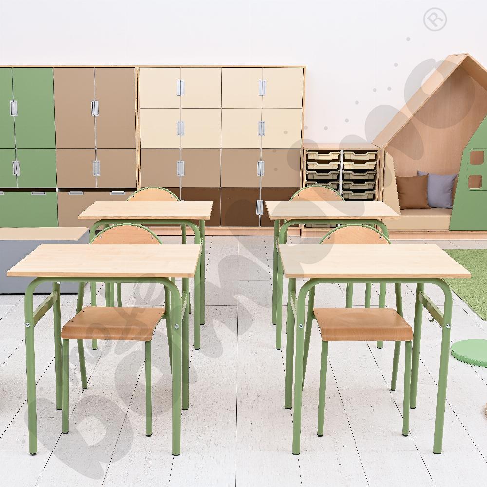 Sala szkolna Quadro w kolorystyce zielonej