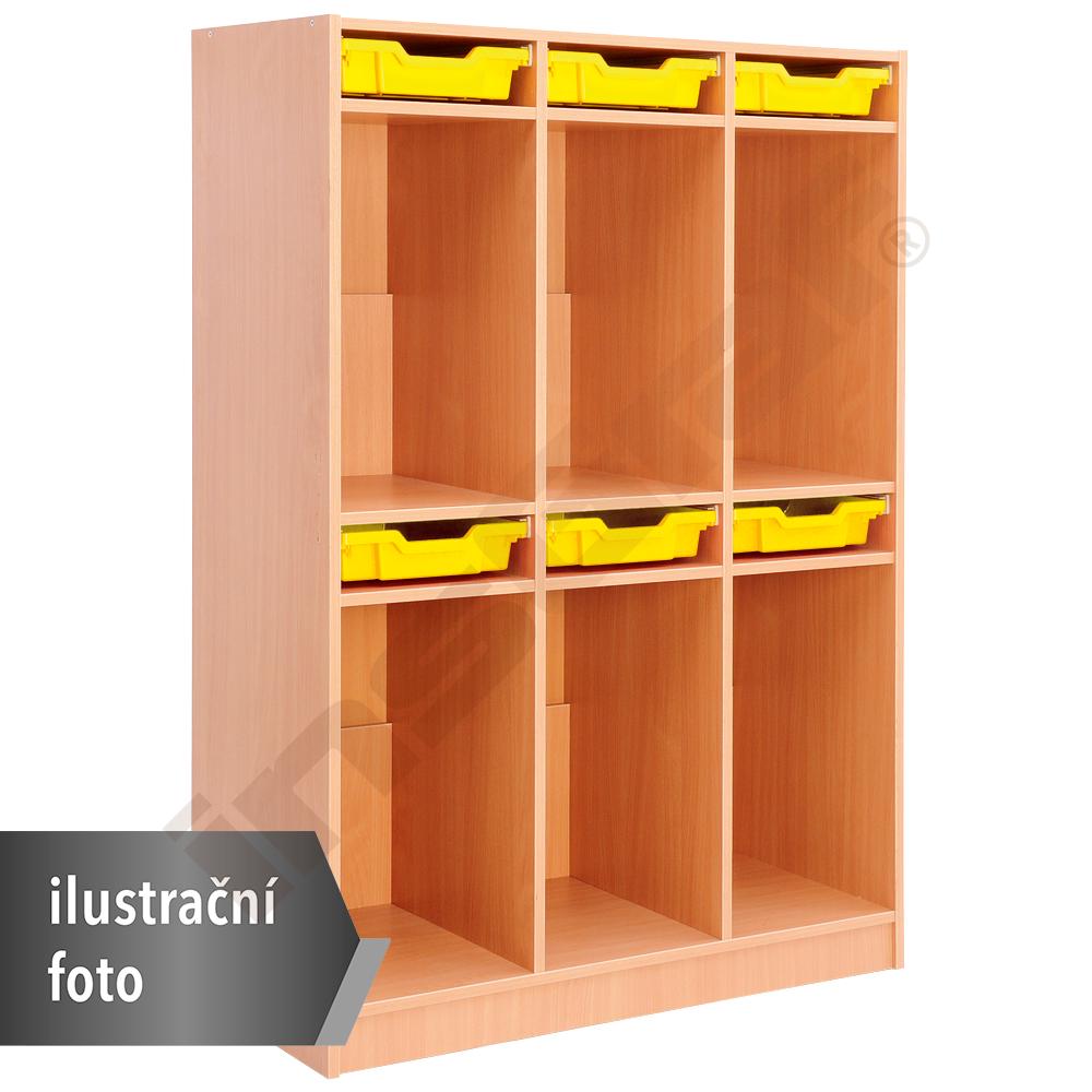 Regál na batohy a aktovky - bříza