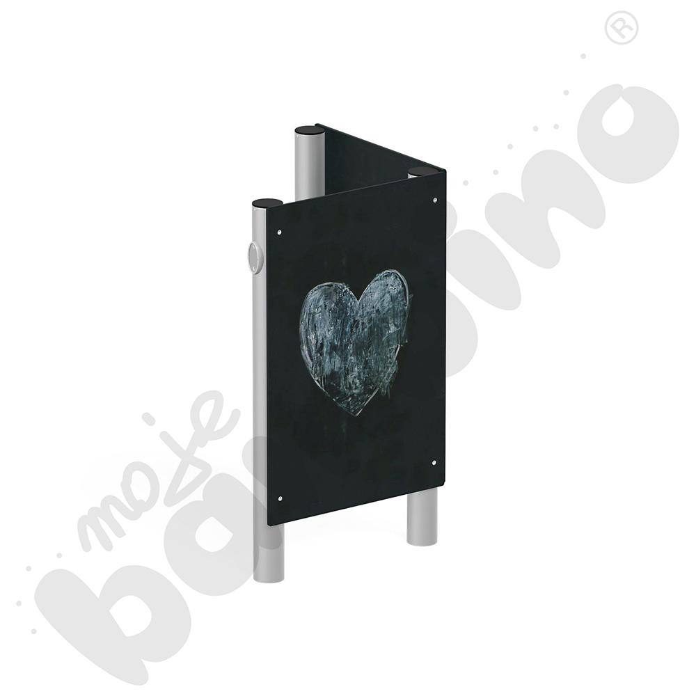 Tablica do rysowania podwójna, metalowe słupy