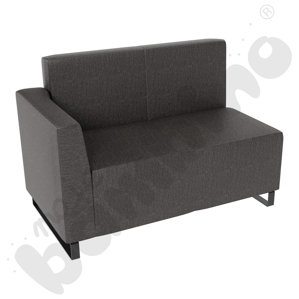 Sofa Universum 2-os. wys. 82 cm, bok niski lewy, tkanina RO34