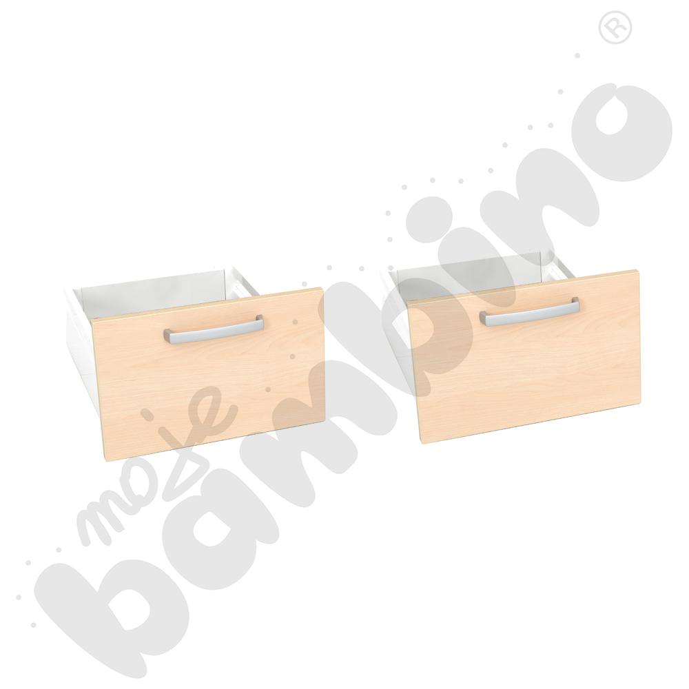 Szuflady wysokie do regału Grande M, 2 szt. - klon