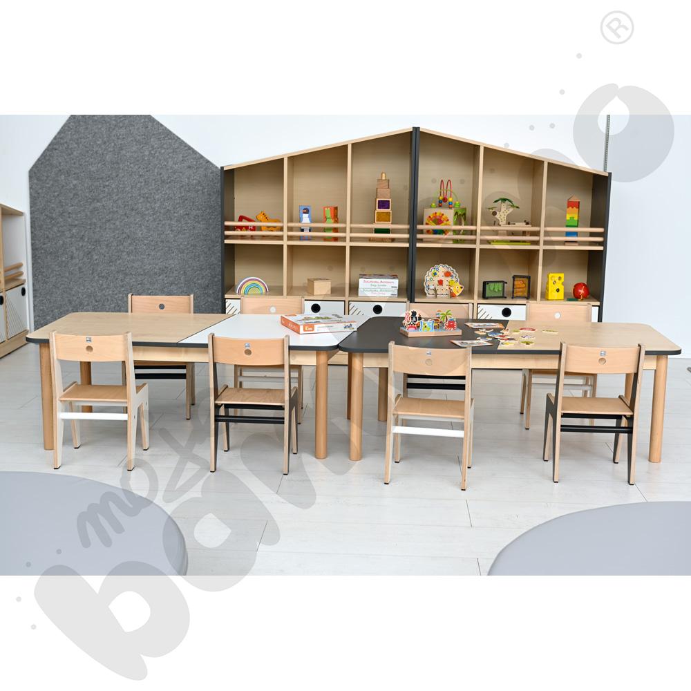 Blat stołu FLO szer. 131 cm biało-klonowy