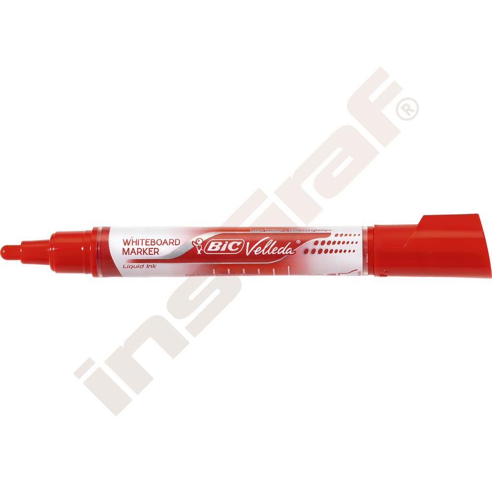 Fix BIC na bílé tabule - červený 