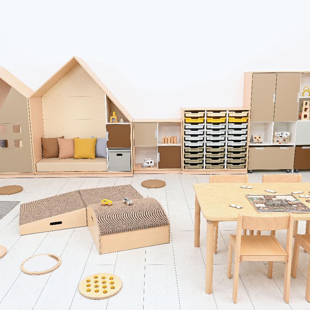 Gruppenraum Quadro *Sandstein - in Beige/Senf