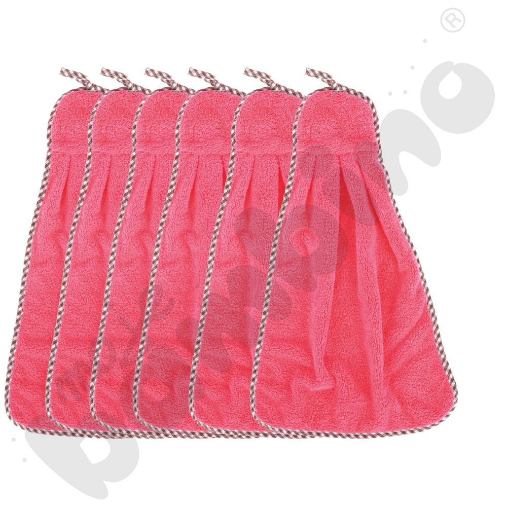 Ręczniki różowe, 6 szt.