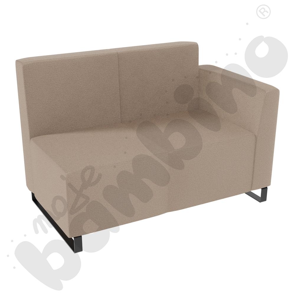 Sofa Universum 2-os. wys. 82 cm, bok niski prawy, tkanina KG34