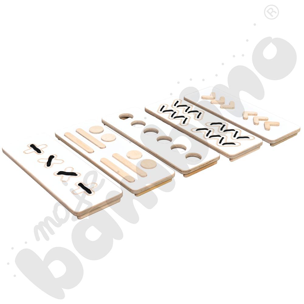 Ścieżki sensoryczne Good Wood - białe - MED