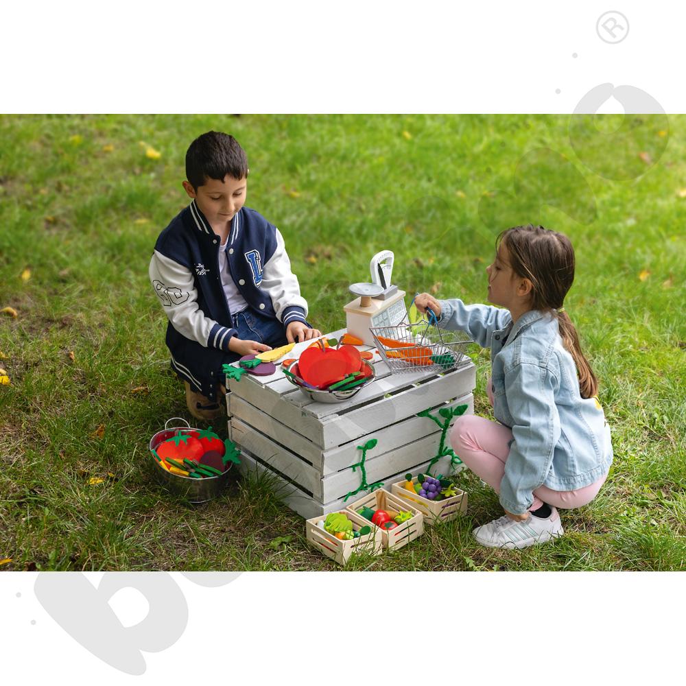 Piankowe kształty do ozdabiania - warzywa, 40 szt.