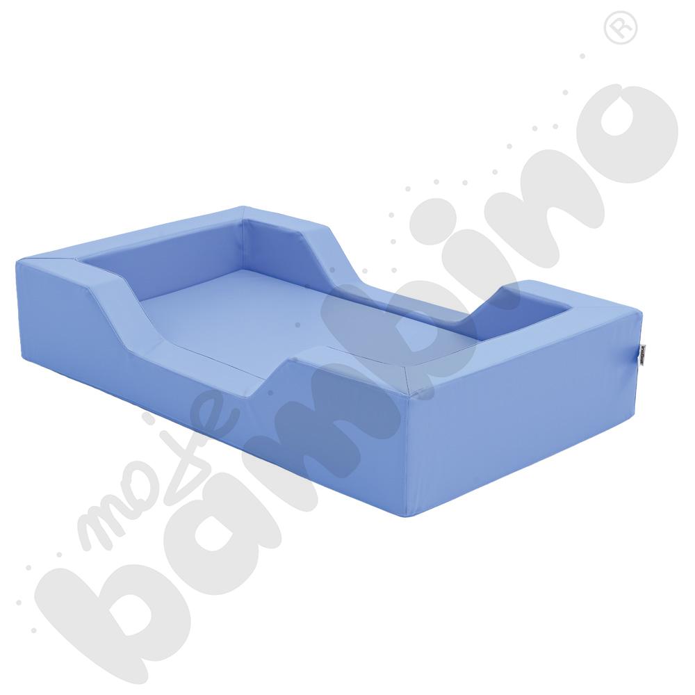 Łóżeczko piankowe z wycięciami błękitne