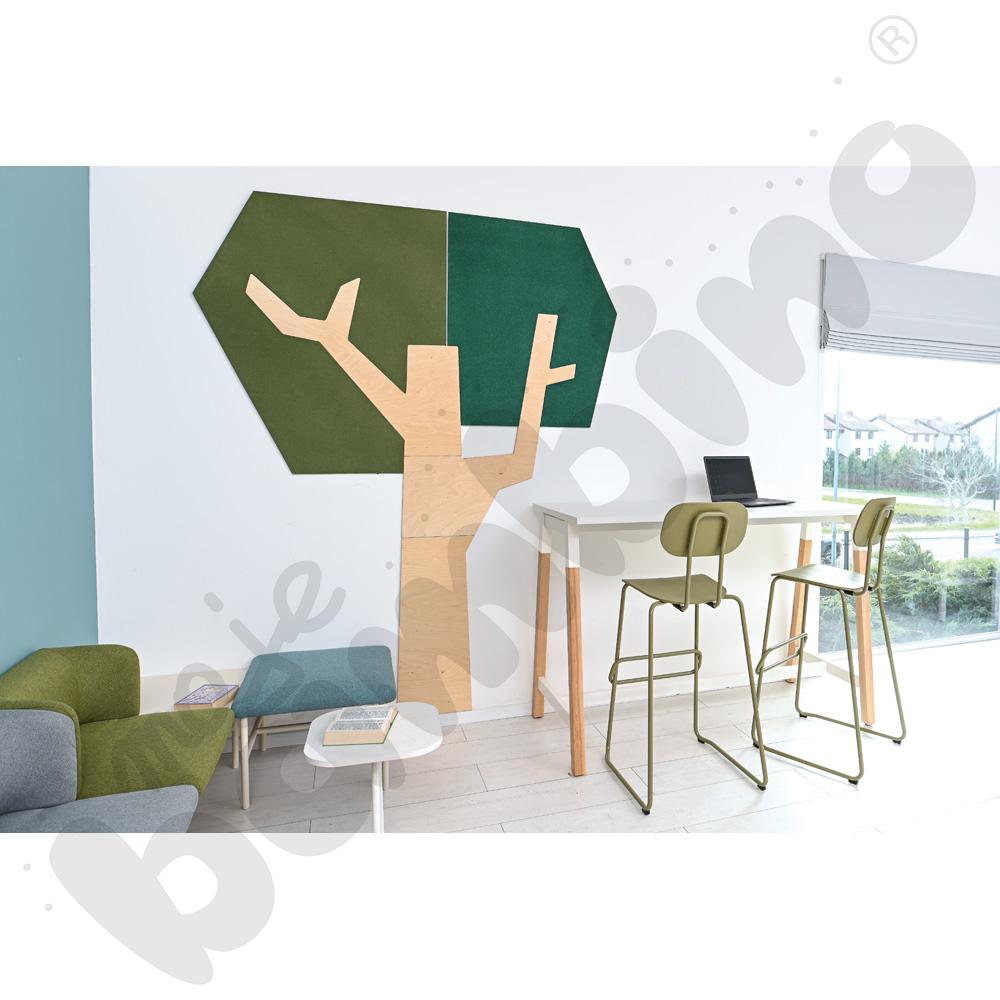 Panel ścienny - drzewo z kanciastą koroną