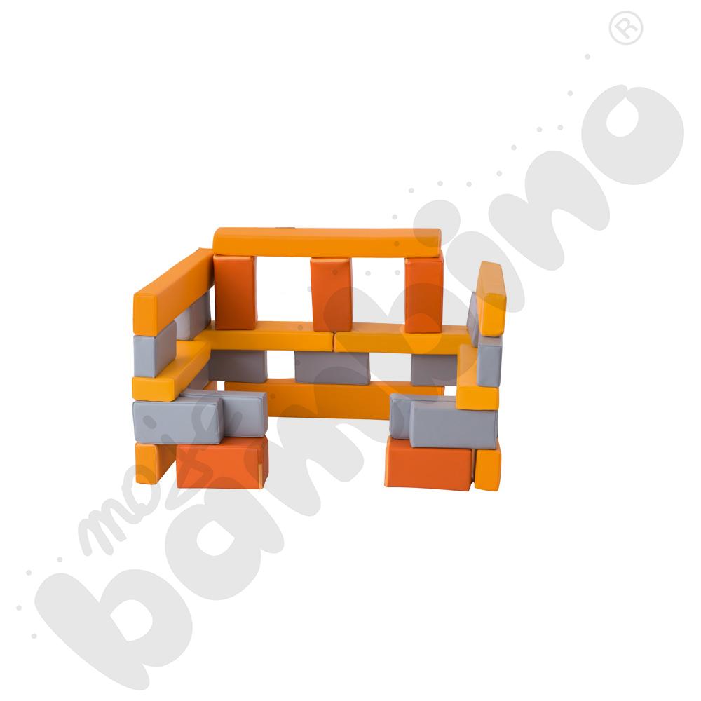 Super cegły - zestaw 30 klocków piankowych