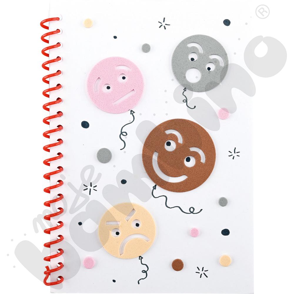 Naklejki piankowe - buźki z emocjami