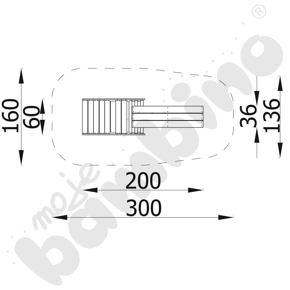 Schody z kładką Terra