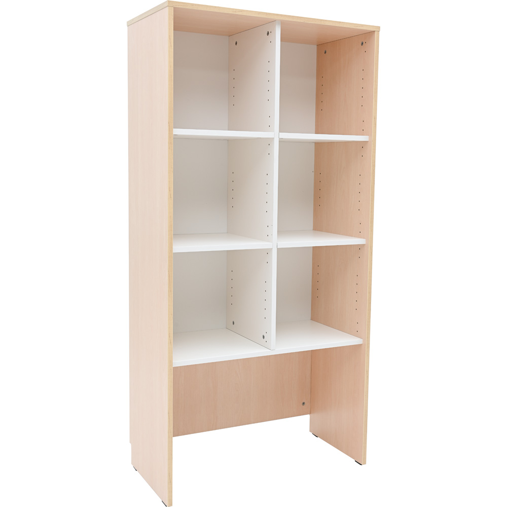 Quadro - multifunkčný regál s 1 predelom, javor