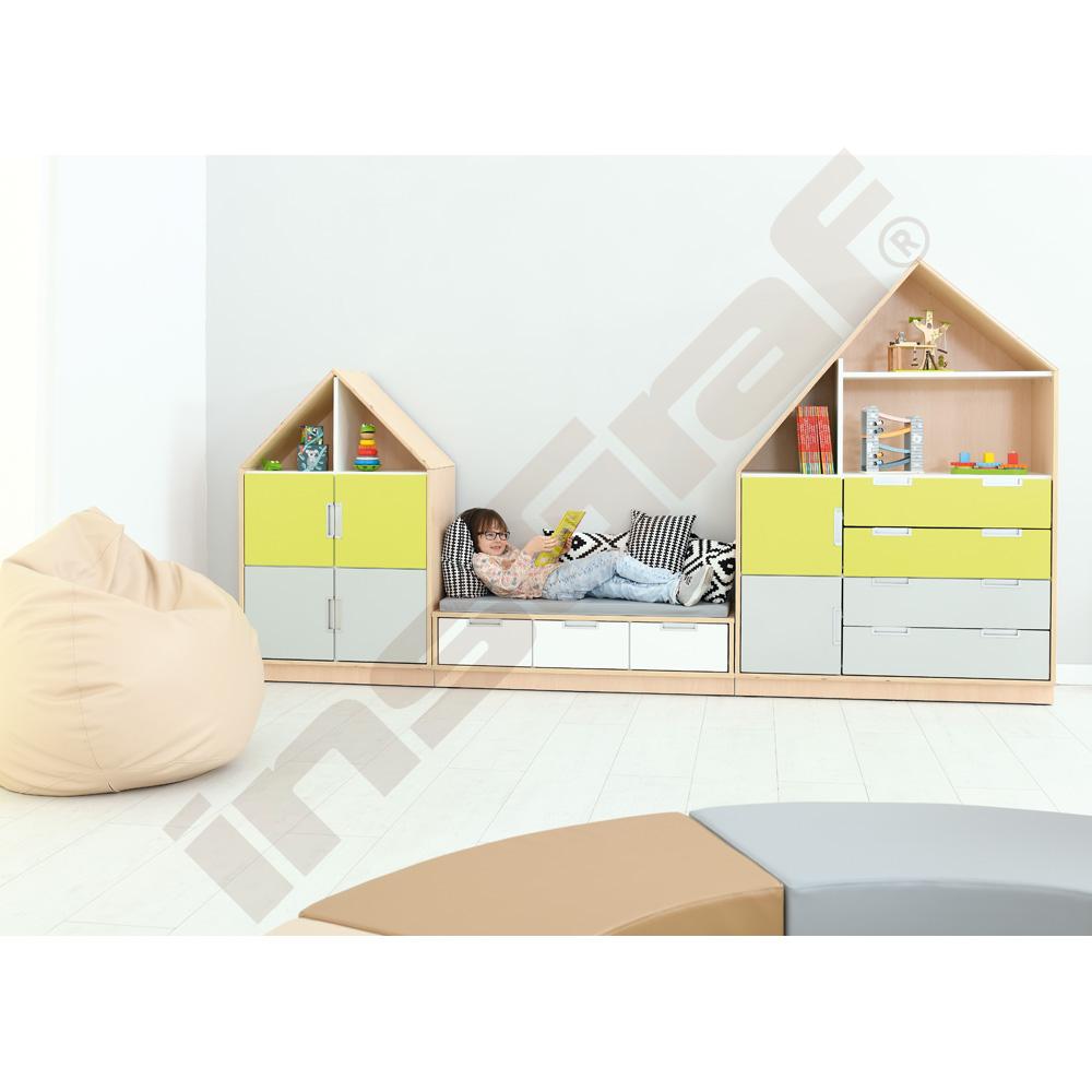 Quadro - sestava 157, 90°, korpusy světlý javor