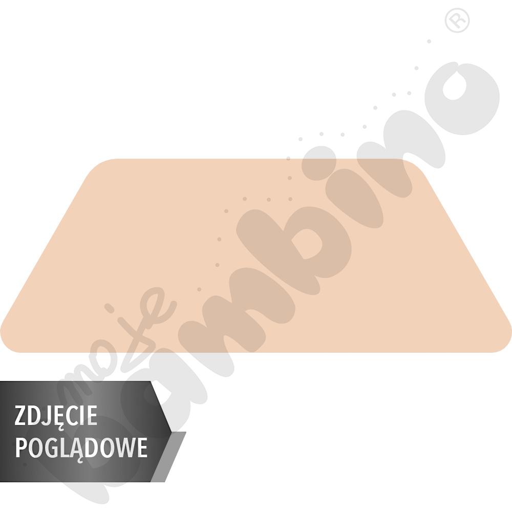 Stół Mila trapezowy 160x70x100x70, blat HPL żółty, narożniki zaokrąglone, rozm. 5