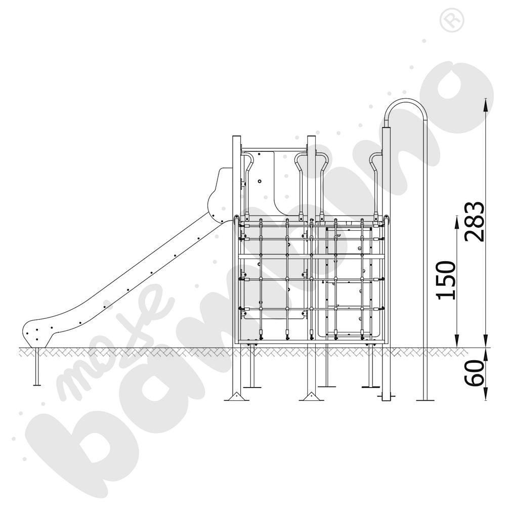 Quadro - zestaw 12460, metalowe słupy