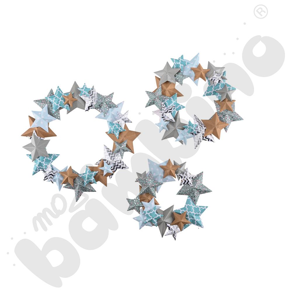 Papierowe wianki z gwiazd - zestaw kreatywny